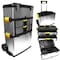 Fleming Supply 3-Part Rolling Toolbox, Stainless Steel, Silver, 22 in W x 15 in D x 33 in H 277952YNR - alternate 1